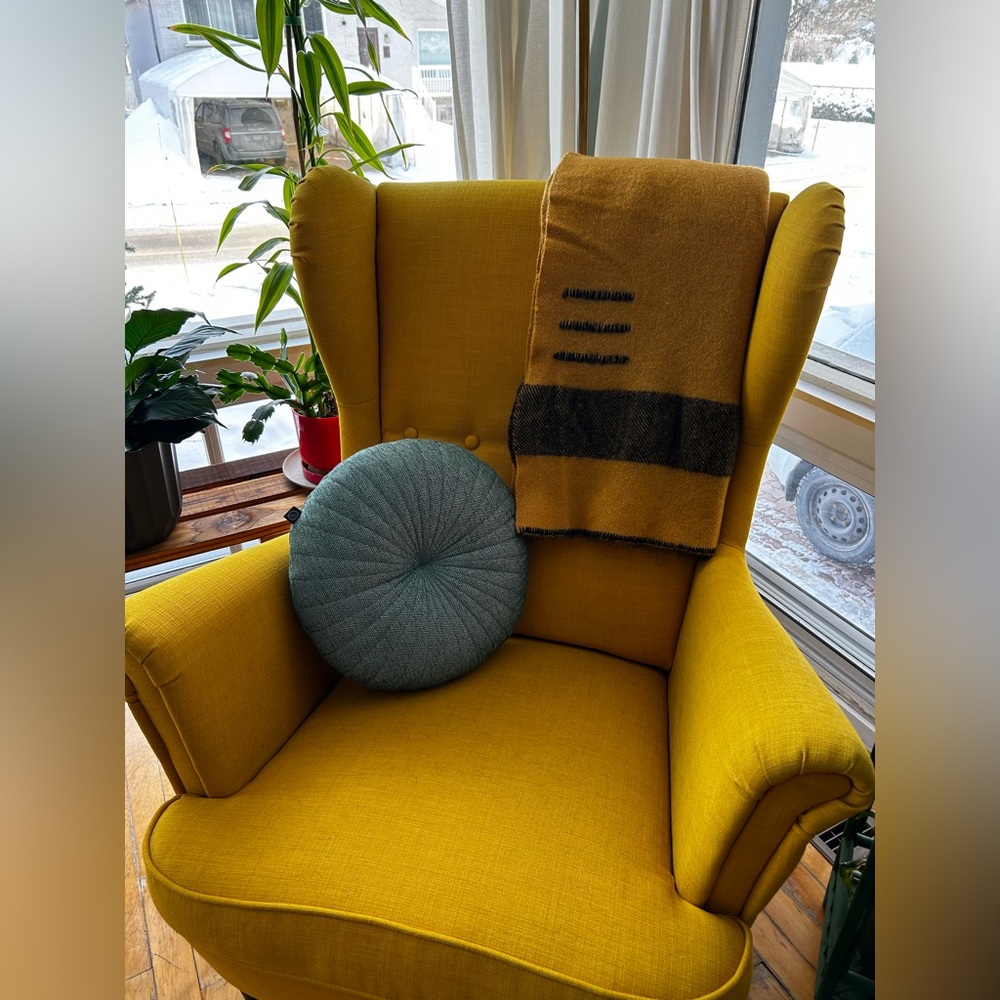 Belle couverture un laine vintage. Style La baie